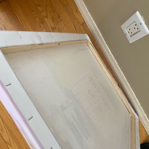 Picture Chanel Perfume bottle Art 20” by 26” (1.6ft by 2.1ft) NEW! Pink - Picture 4 of 5